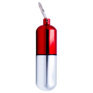 Foto 1 | Pastillero Grande Llavero Hermético de Aluminio Rojo