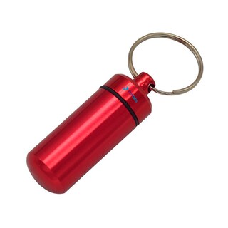 Foto 2 | Set de 5 Pastilleros Portátiles Metálicos Herméticos de Aluminio Rojo