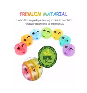 Foto 3 | Pastilleros Semanal Organizador Multicolor