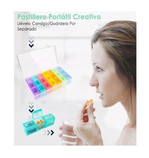 Foto 4 | Pastillero Semanal Para 3 Tomas Multicolor