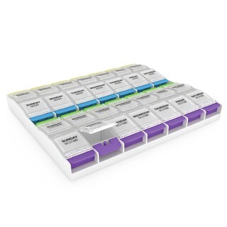 Foto 1 | Organizador De Píldoras Ezy Dose Semanal, 7 Días, 2 Xl, 4 Veces Al Día - Venta Internacional.