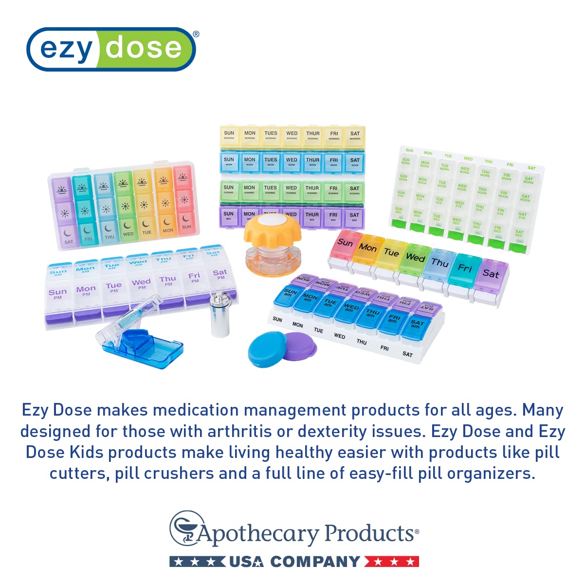 Foto 7 | Organizador De Píldoras Ezy Dose Semanal, 7 Días, 2 Xl, 4 Veces Al Día - Venta Internacional.