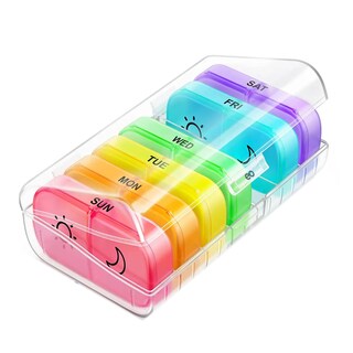 Foto 1 | Pastillero Semanal Con Cortador De Píldora Eo Safe Imports Esi-19165 Multicolor