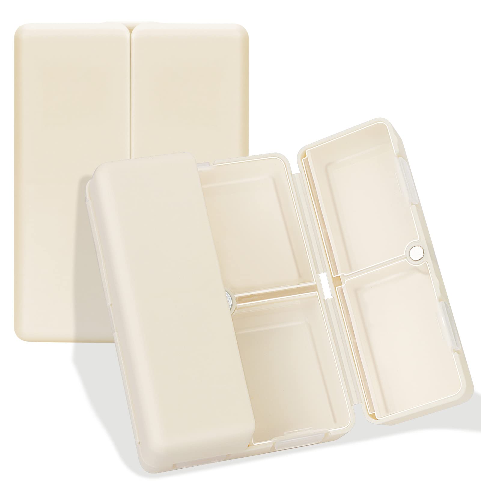 Foto 1 | Funda Portátil Fyy De Daily Pill Organizer Para Viajes, Color Blanco - Venta Internacional.