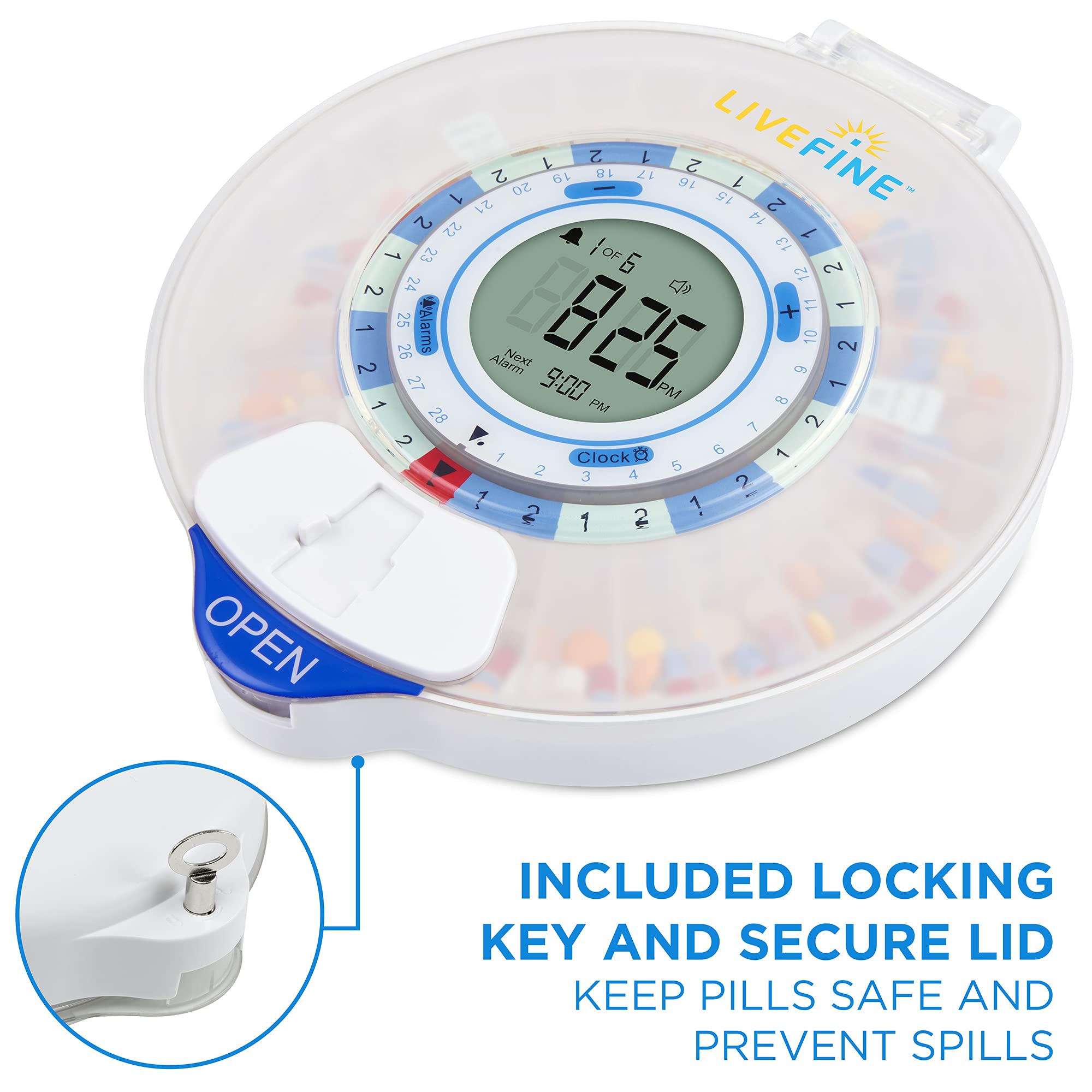 Foto 5 | Dispensador Automático De Píldoras Smart Wifi Livefine Para 28 Días - Venta Internacional.