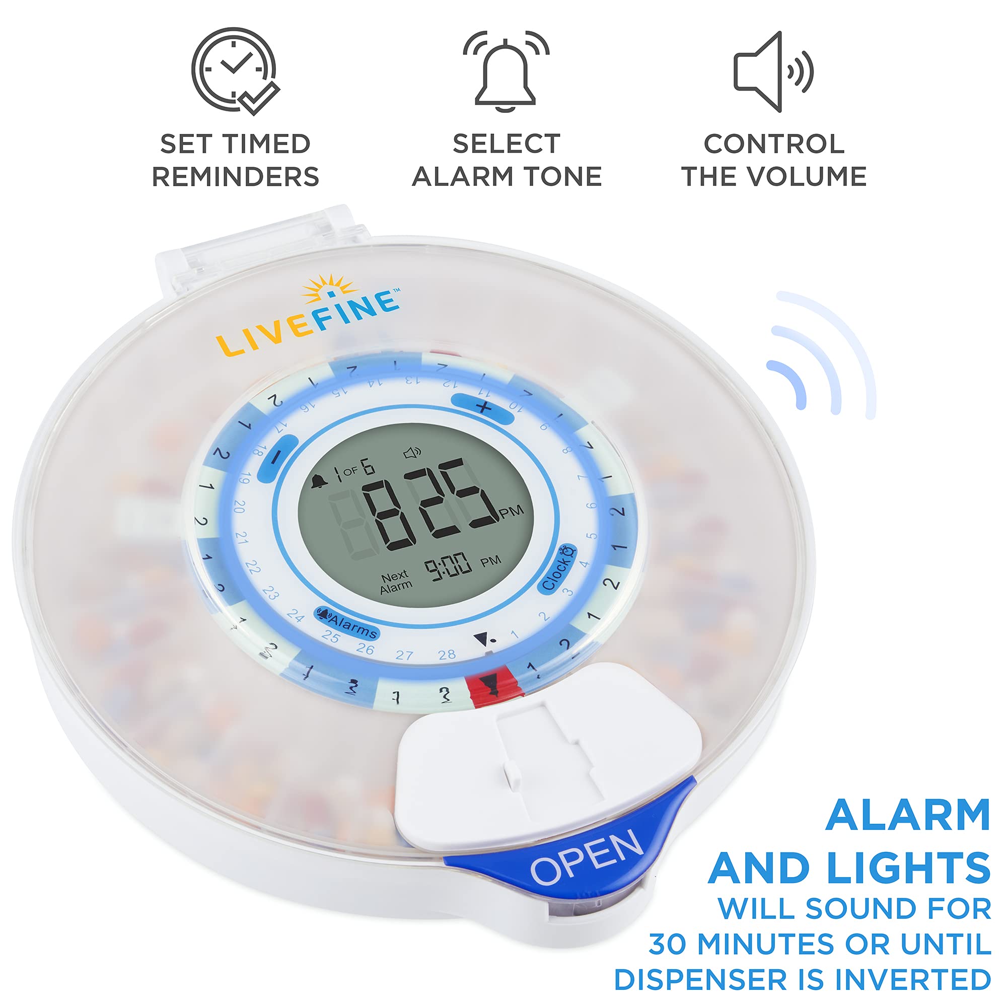 Foto 6 | Dispensador Automático De Píldoras Smart Wifi Livefine Para 28 Días - Venta Internacional.