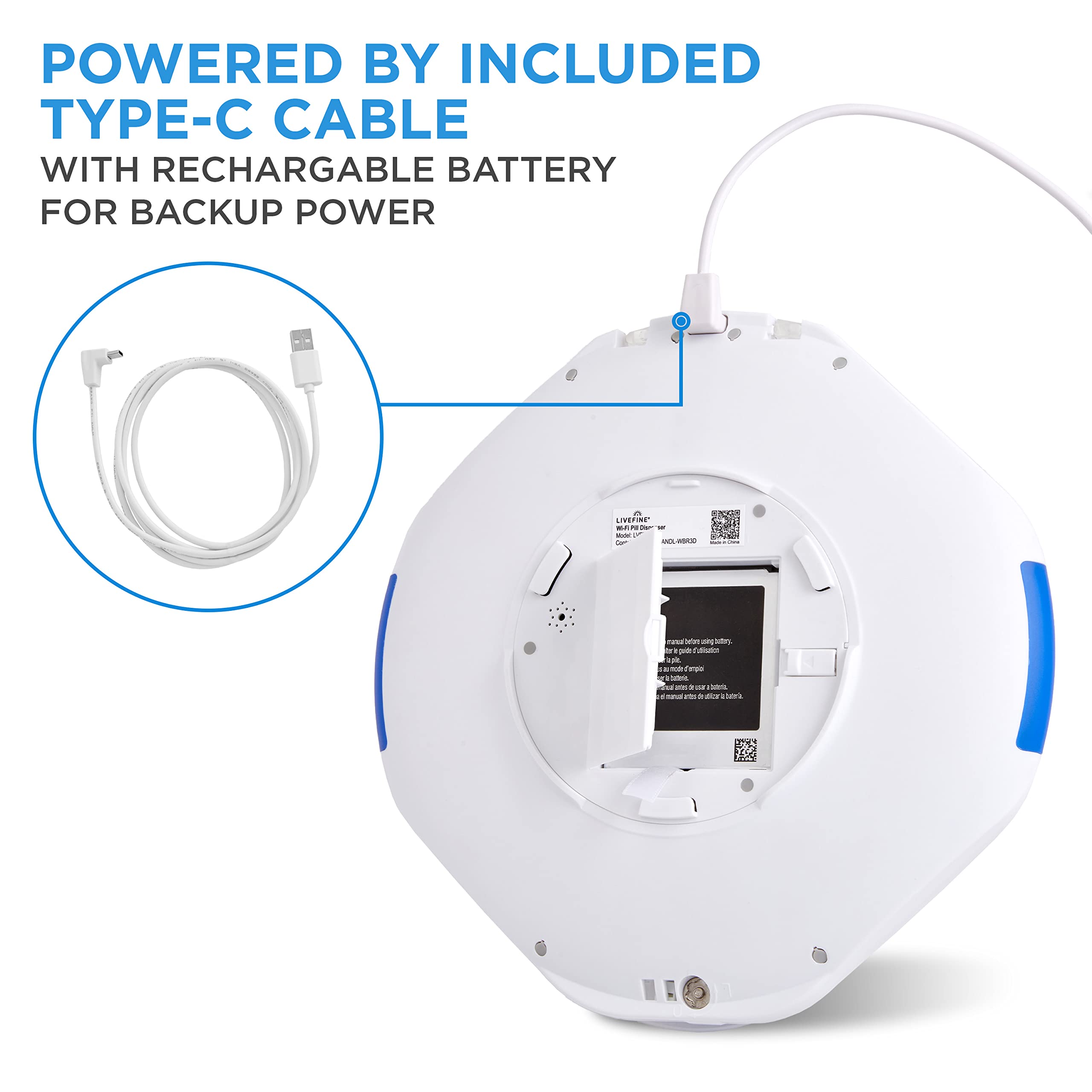 Foto 7 | Dispensador De Píldoras Live Fine Smart Wifi, Organizador De 28 Días, 9 Dosis - Venta Internacional.