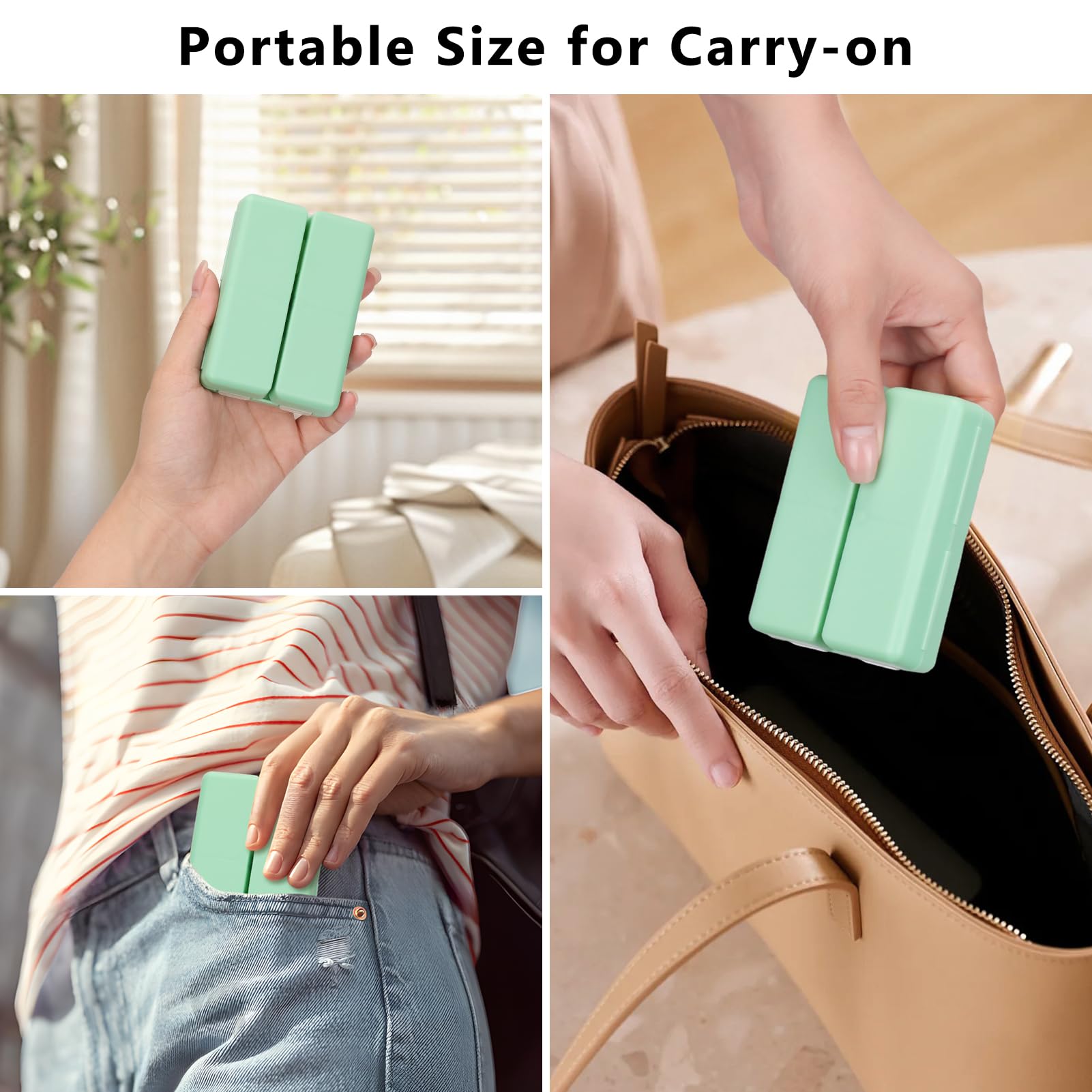 Foto 4 pulgar | Organizador De Pastillas Fyy Daily Con 7 Compartimentos, Portátil, Color Verde - Venta Internacional.