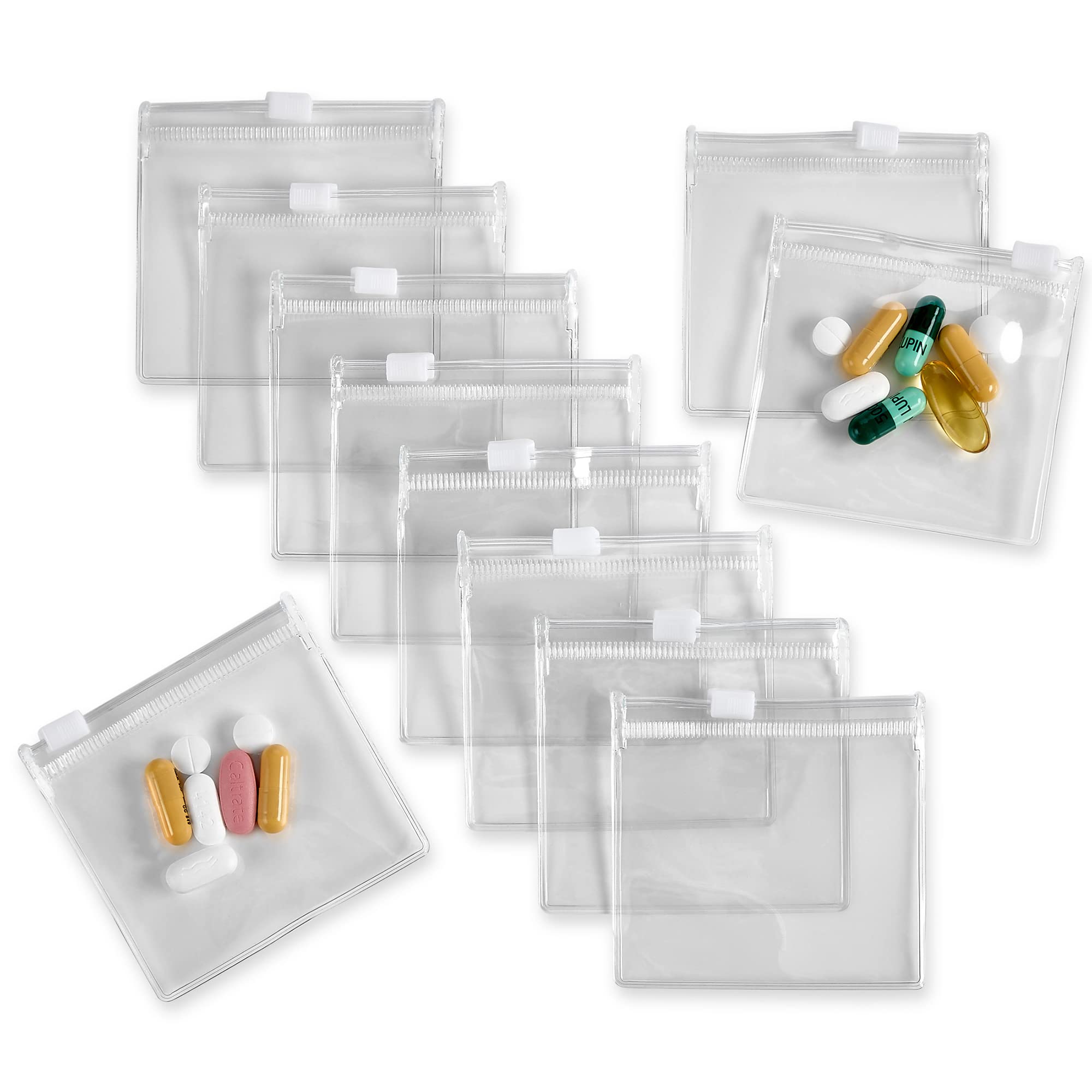 Foto 1 | Bolsas Para Pastillas Con Cierre Medca, Paquete De 12 Unidades De Eva Sin Bpa - Venta Internacional.