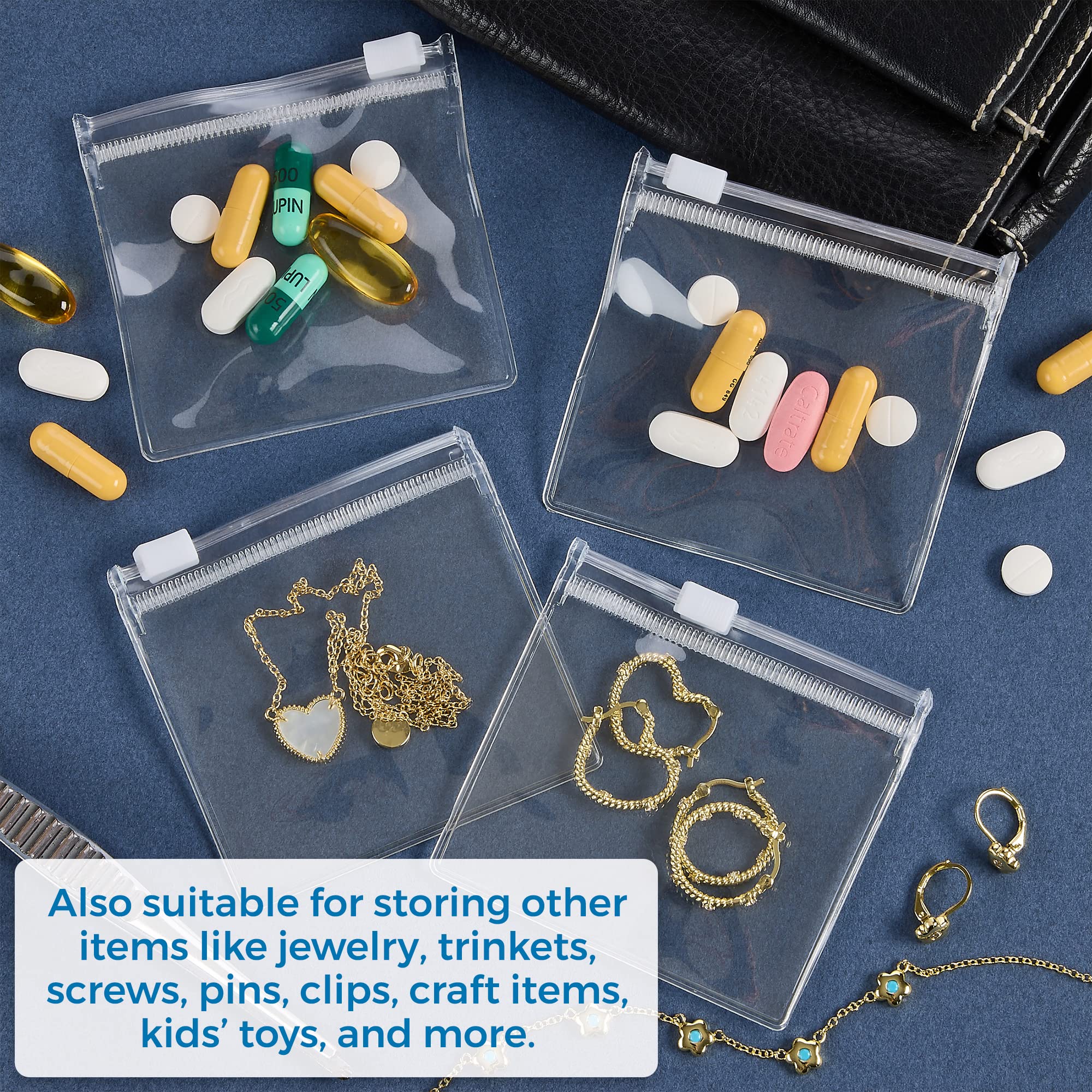 Foto 6 | Bolsas Para Pastillas Con Cierre Medca, Paquete De 12 Unidades De Eva Sin Bpa - Venta Internacional.
