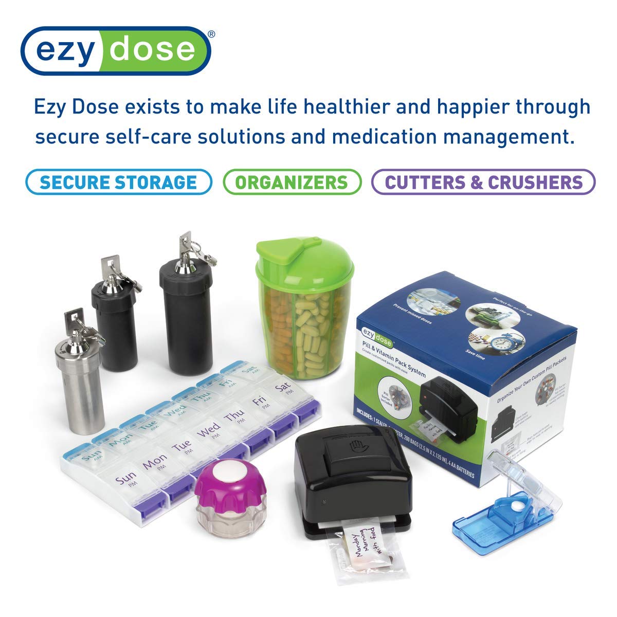 Foto 7 pulgar | Pastillero Ezy Dose Para Un Día A La Vez Con Funda De Transporte - Venta Internacional.