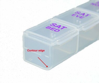 Foto 6 | Pastillero Ezy Dose, Planificador Semanal De Medicamentos Para 7 Días, Sin Bpa - Venta Internacional.