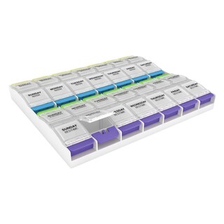 Foto 1 | Pill Case Ezy Dose, Planificador Semanal De Medicamentos Para 7 Días, 4 Veces Al Día - Venta Internacional.