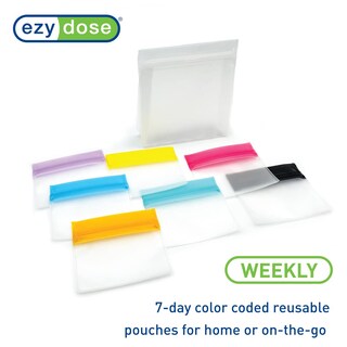 Foto 4 | Juego De Bolsitas Para Pastillas Ezy Dose, Reutilizables Durante 7 Días, Tamaño Viaje, Sin Bpa - Venta Internacional.