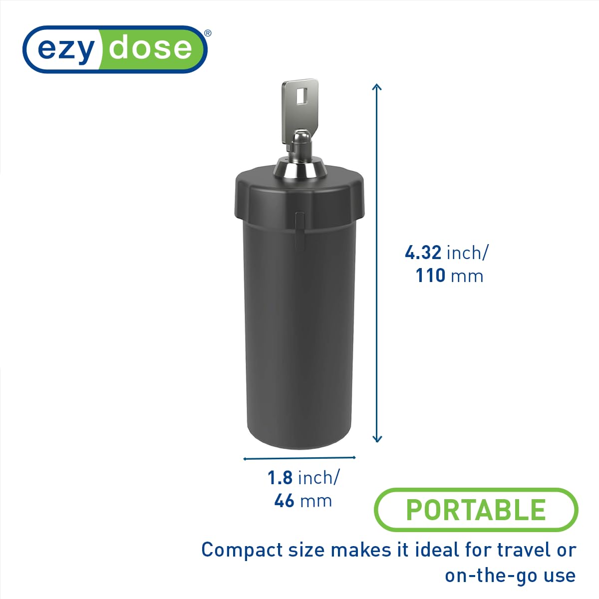 Foto 3 pulgar | Pastillero Y Contenedor De Medicamentos Ezy Dose Negro Sin Bpa - Venta Internacional.
