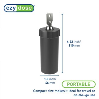 Foto 2 | Pastillero Y Contenedor De Medicamentos Ezy Dose Negro Sin Bpa - Venta Internacional.