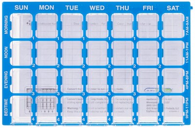 Foto 2 | Planificador Semanal De Medicamentos Ezy Dose Para 7 Días, Sin Bpa - Venta Internacional.