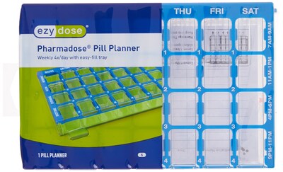 Foto 5 | Planificador Semanal De Medicamentos Ezy Dose Para 7 Días, Sin Bpa - Venta Internacional.
