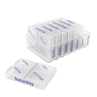 Foto 1 | Pill Pase Ezy Dose Planificador Semanal De Medicamentos Para 7 Días Transparente - Venta Internacional.