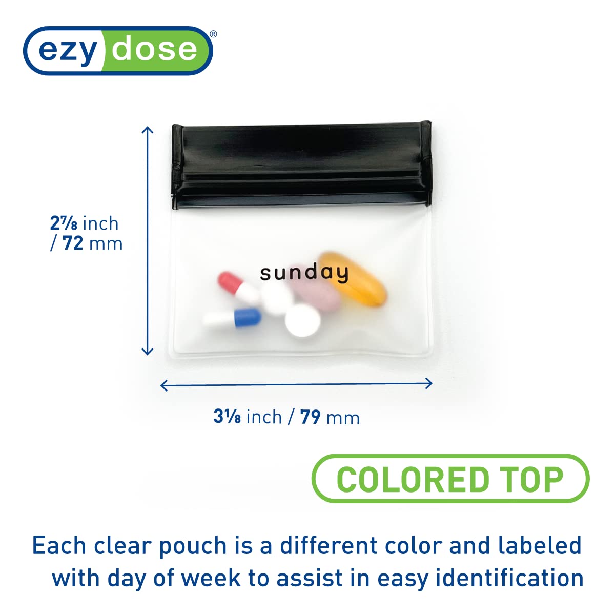 Foto 4 pulgar | Juego De Bolsitas Para Pastillas Ezy Dose  Reutilizables Durante 7 Días  Tamaño Viaje  Sin Bpa - Venta Internacional.