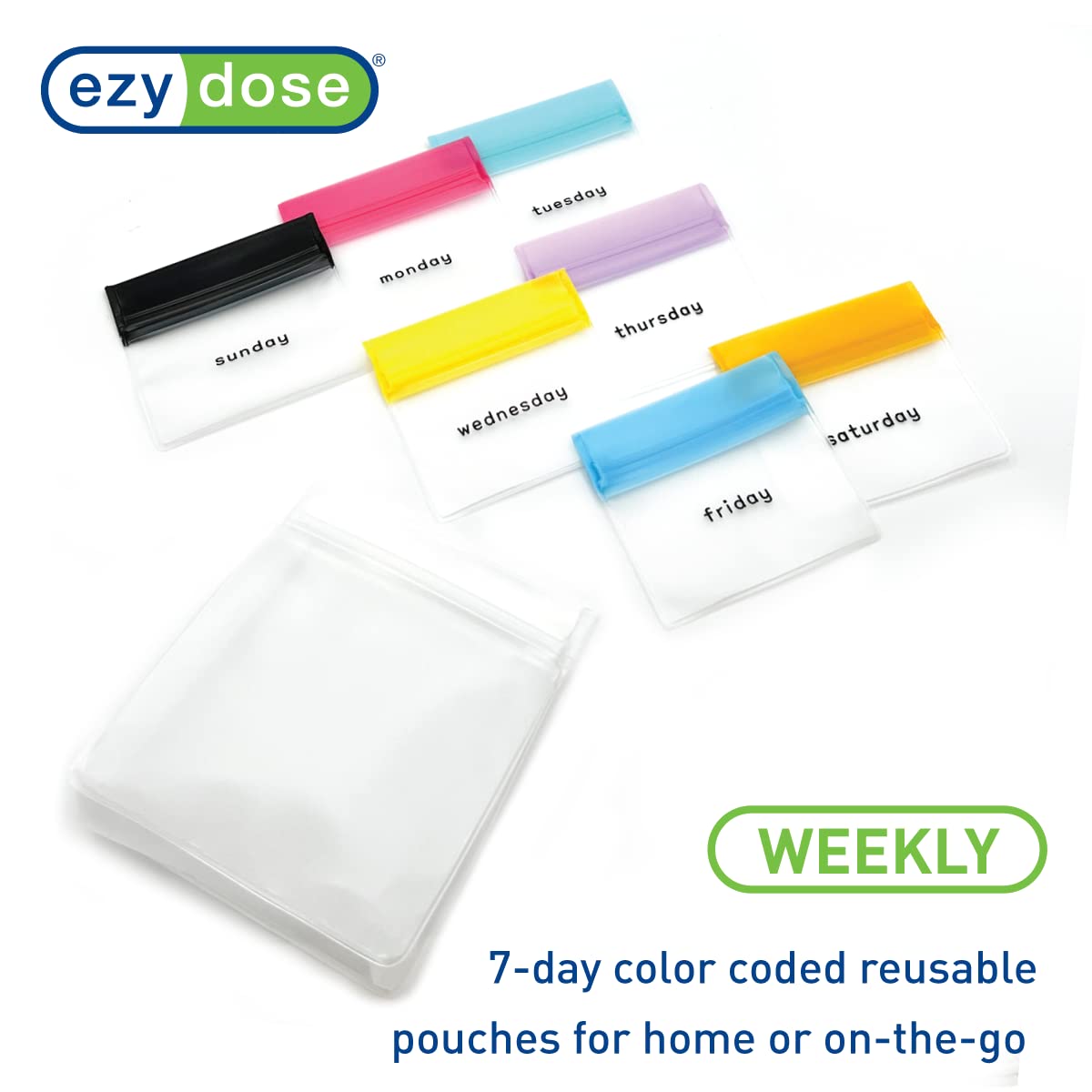 Foto 5 pulgar | Juego De Bolsitas Para Pastillas Ezy Dose  Reutilizables Durante 7 Días  Tamaño Viaje  Sin Bpa - Venta Internacional.
