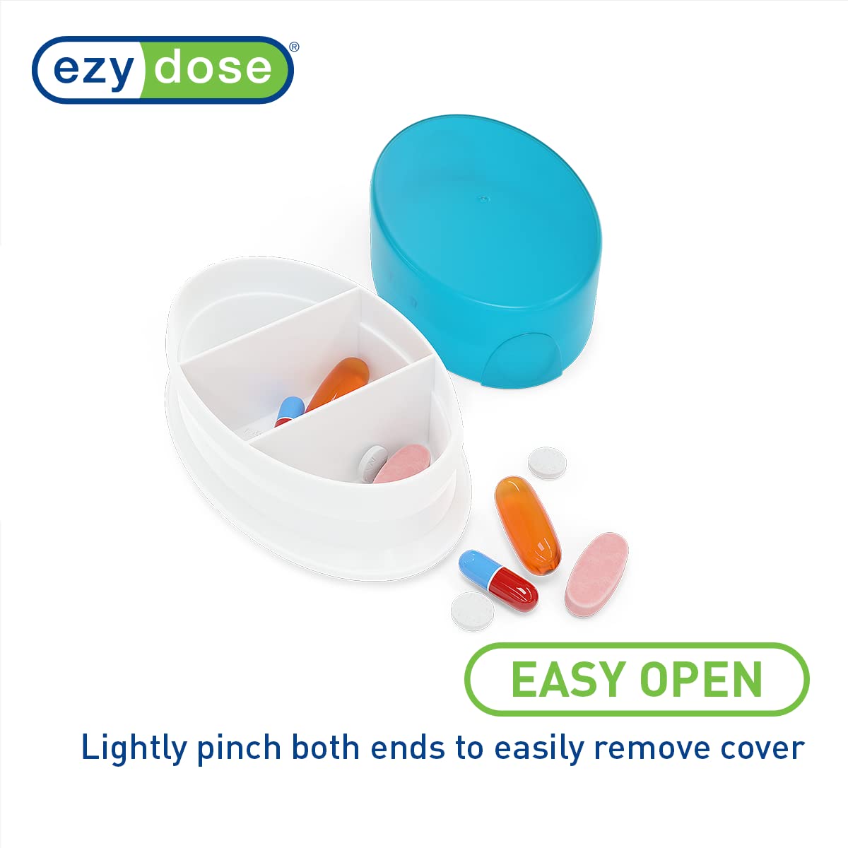 Foto 4 pulgar | Pastillero Ezy Dose Daily Ovalado Con 3 Compartimentos  4 Unidades  Sin Bpa - Venta Internacional.