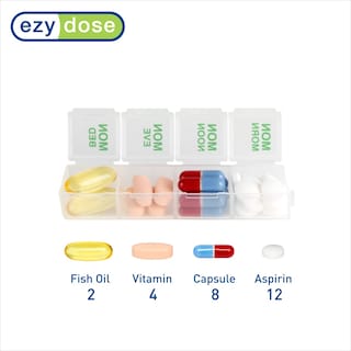 Foto 3 | Organizador De Píldoras Ezy Dose Semanal 7 Días 4 Veces Al Día Verde - Venta Internacional.