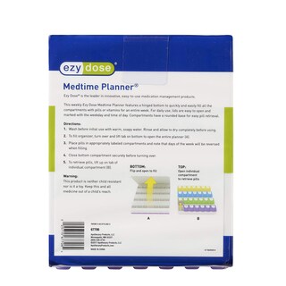 Foto 7 | Pastillero Ezy Dose Planificador Semanal De Medicamentos Para 7 Días Sin Bpa - Venta Internacional.
