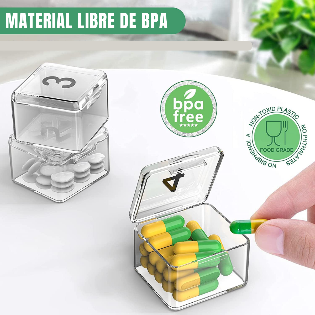 Foto 5 pulgar | Pastillero Sema Organizador Medicamento Mañana Tarde Noche