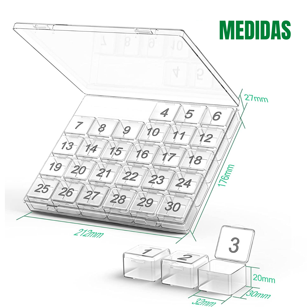 Foto 6 | Pastillero Sema Organizador Medicamento Mañana Tarde Noche