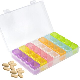 Foto 1 | Pastillero Organizador Medicamento Joyería 28 Espacios