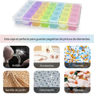 Foto 3 | Pastillero Organizador Medicamento Joyería 28 Espacios