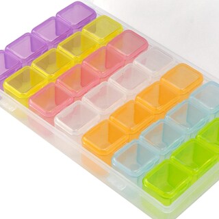 Foto 7 | Pastillero Organizador Medicamento Joyería 28 Espacios