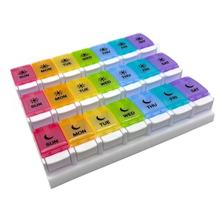 Foto 1 | Pastillero Ezy Dose Planificador Semanal De Medicamentos Para 7 Días Rainbow - Venta Internacional.
