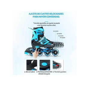 Foto 2 | Par Patines En Línea Mediano Eo Safe Imports Esi-13067 Multicolor