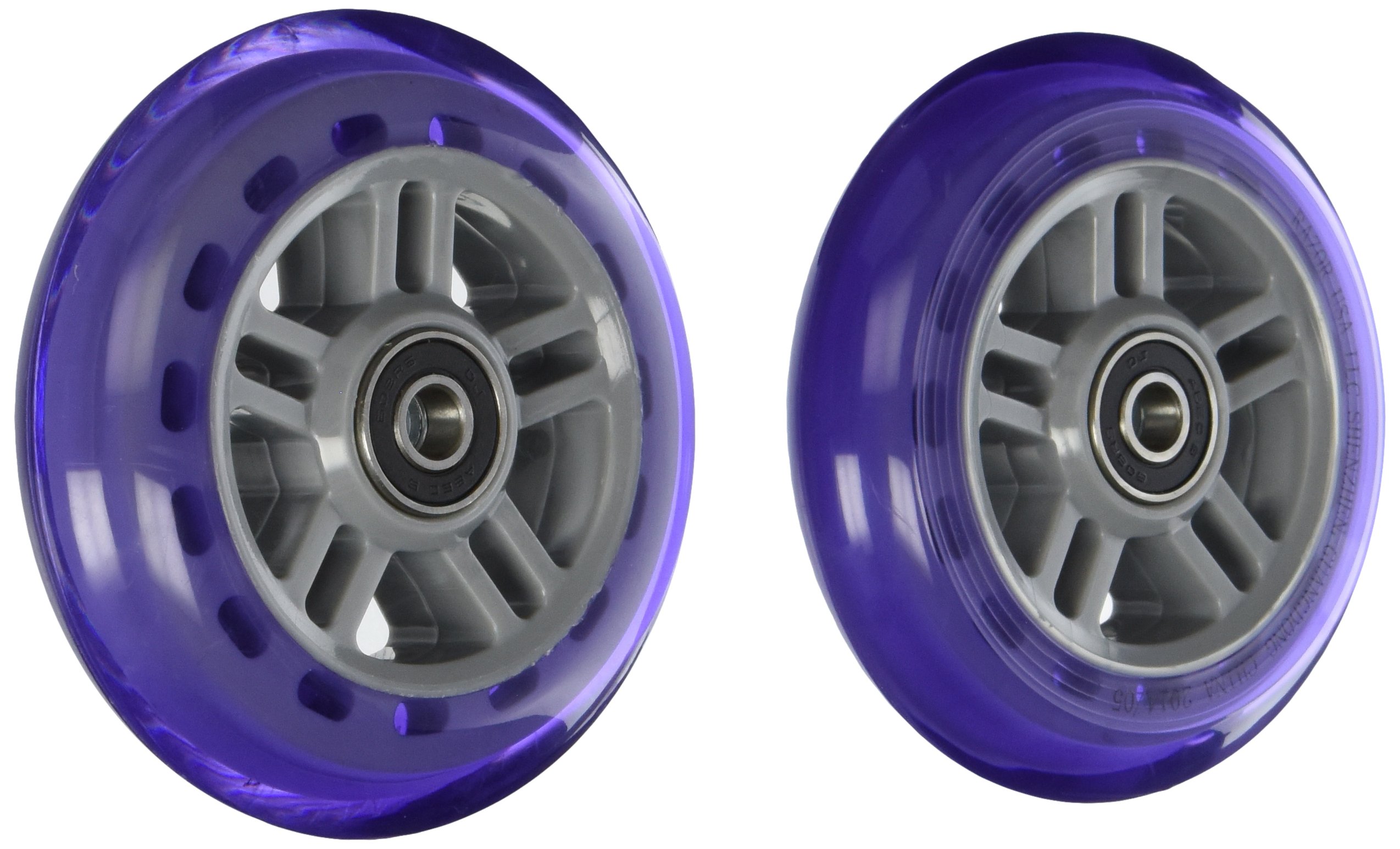 Ruedas De Patinete Razor Pu Serie A Con Rodamientos, Juego De 2 Unidades Purp - Venta Internacional.