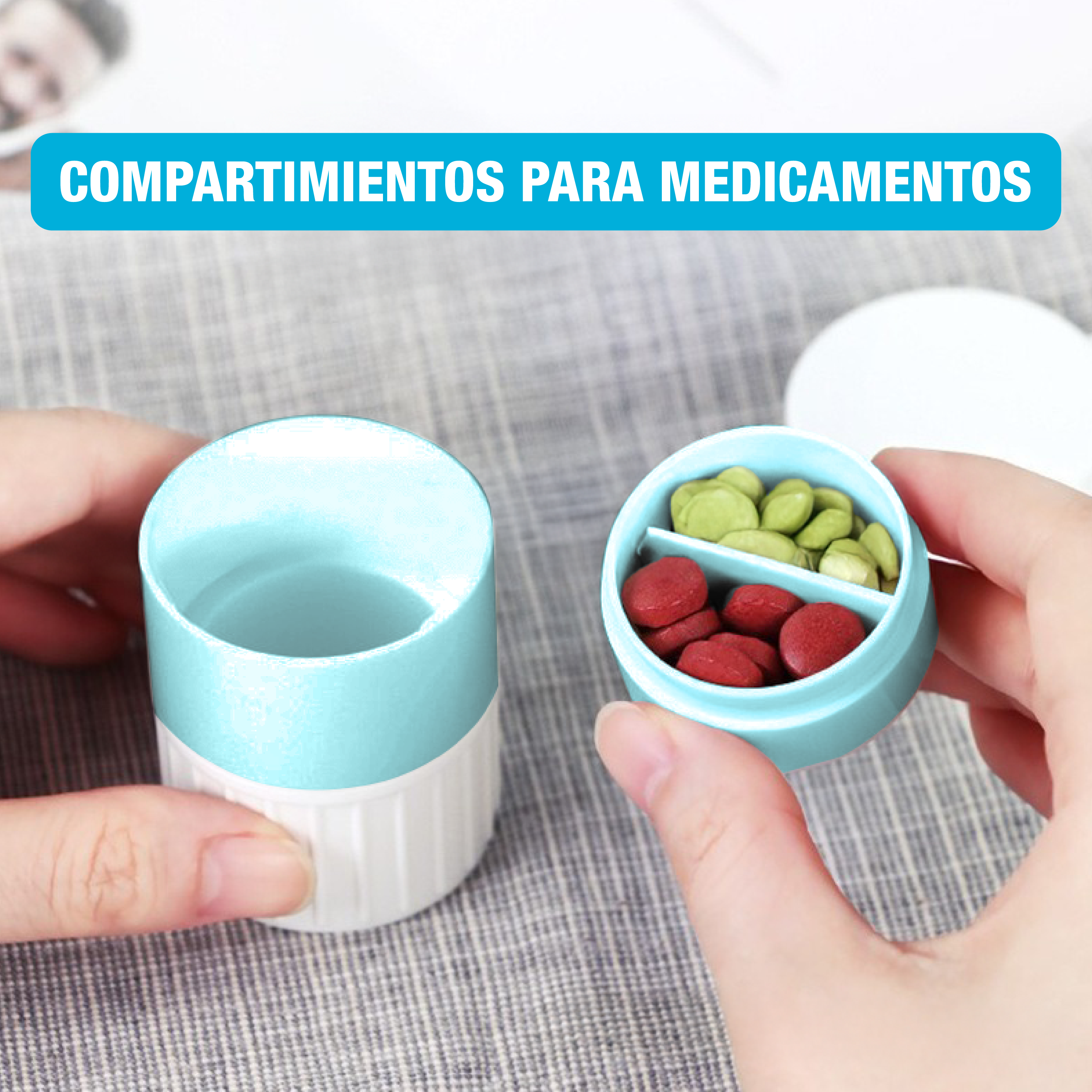 Foto 5 pulgar | Triturador Cortador de Pastillas y Vitaminas Portabs