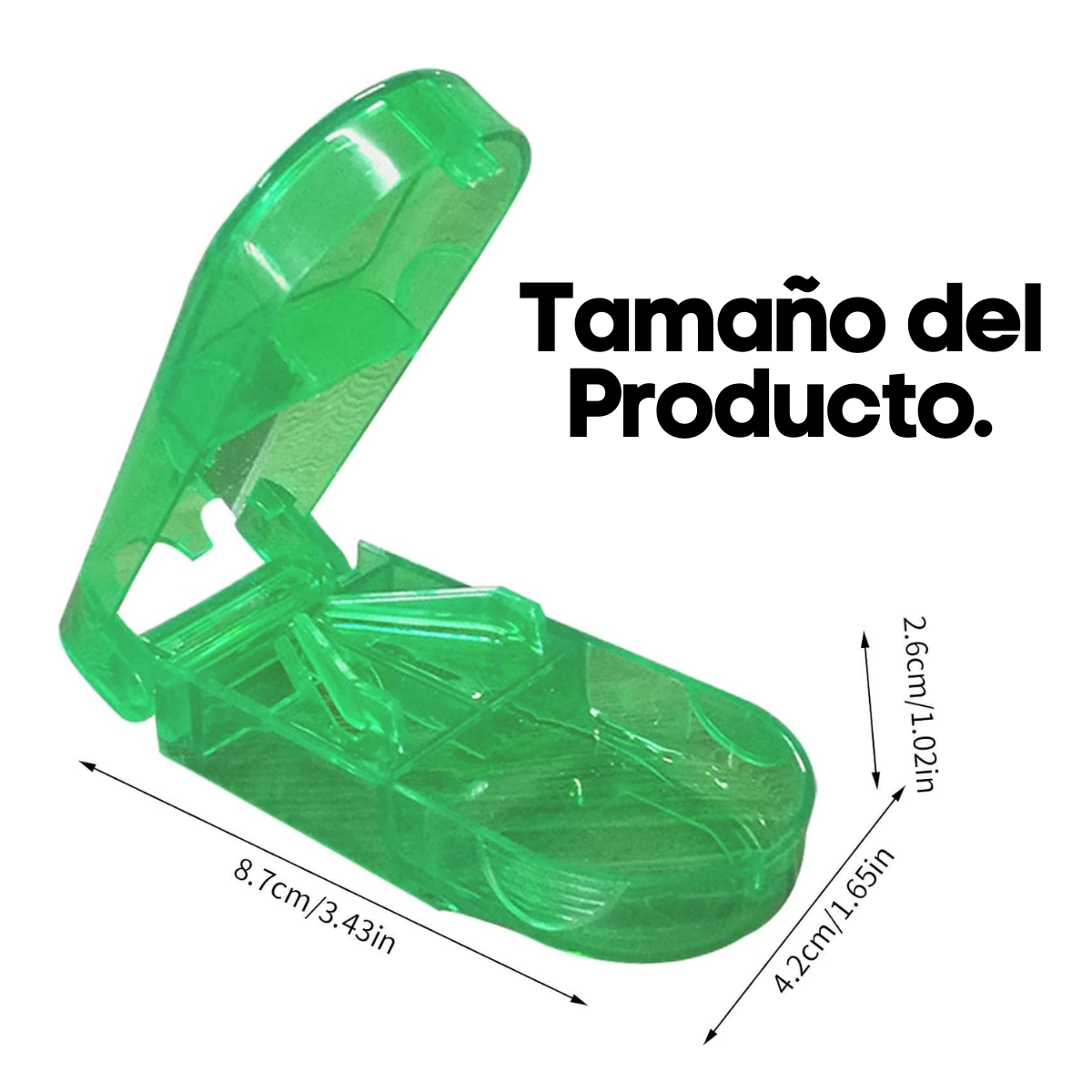Foto 5 pulgar | 2 Cortador De Pastillas Vitaminas Portátil Preciso Cortador