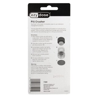 Foto 6 | Pill Crusher Ezy Dose Tritura Píldoras Con Compartimento De Almacenamiento - Venta Internacional.