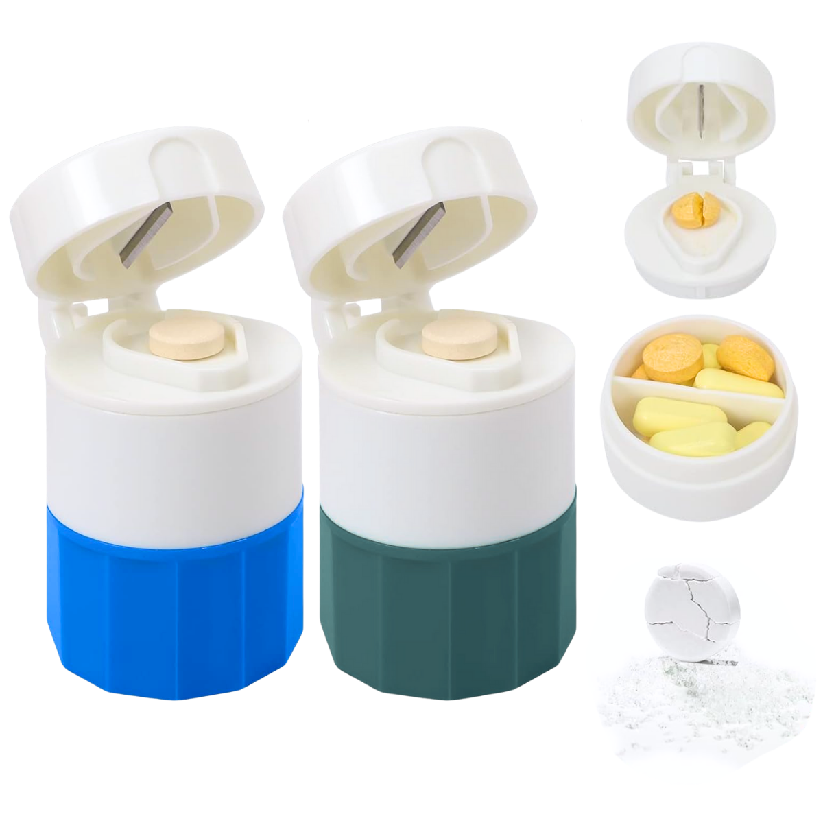 Foto 1 | Duo Triturador Cortador De Pastillas Vitaminas Píldoras