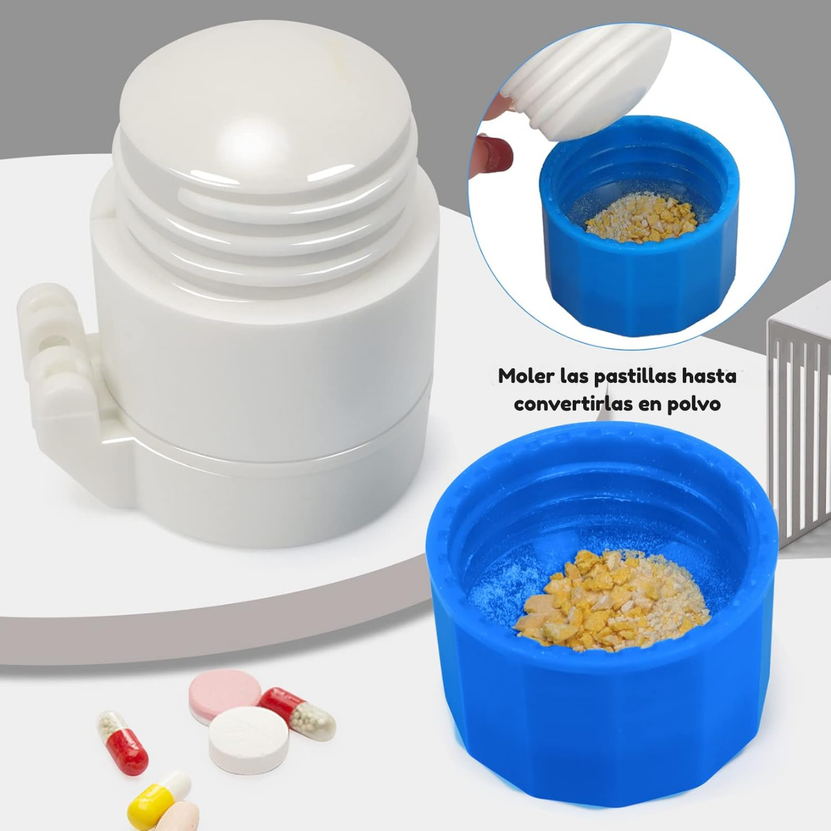 Foto 5 | Duo Triturador Cortador De Pastillas Vitaminas Píldoras