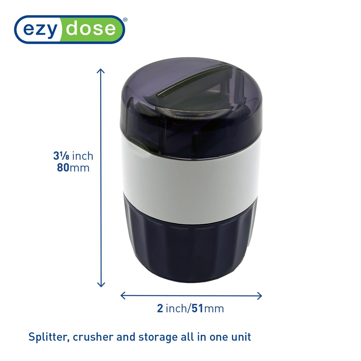 Foto 3 pulgar | Triturador Y Cortador De Píldoras Ezy Dose 3 En 1 Con Almacenamiento Morado - Venta Internacional.