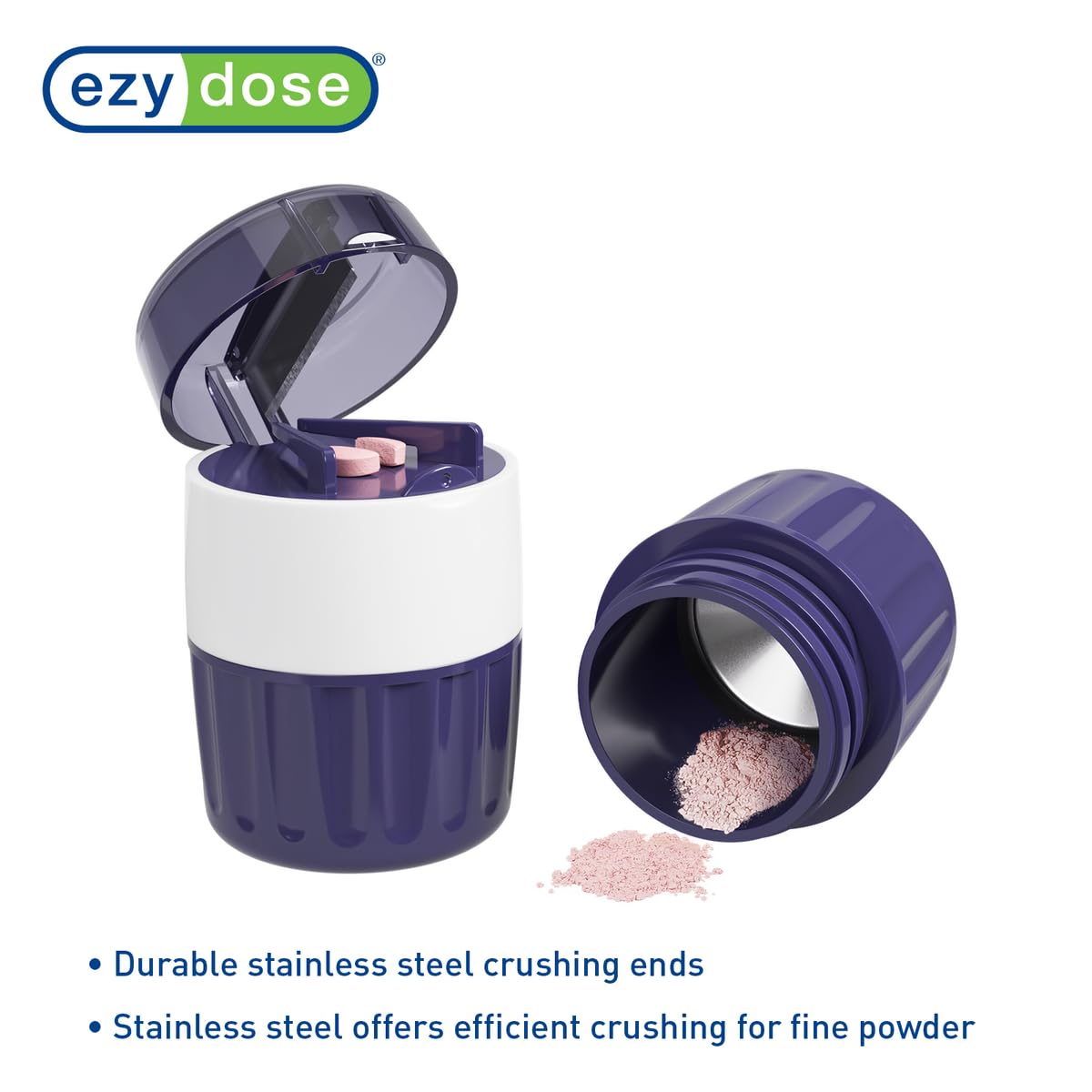 Foto 4 pulgar | Triturador Y Cortador De Píldoras Ezy Dose 3 En 1 Con Almacenamiento Morado - Venta Internacional.