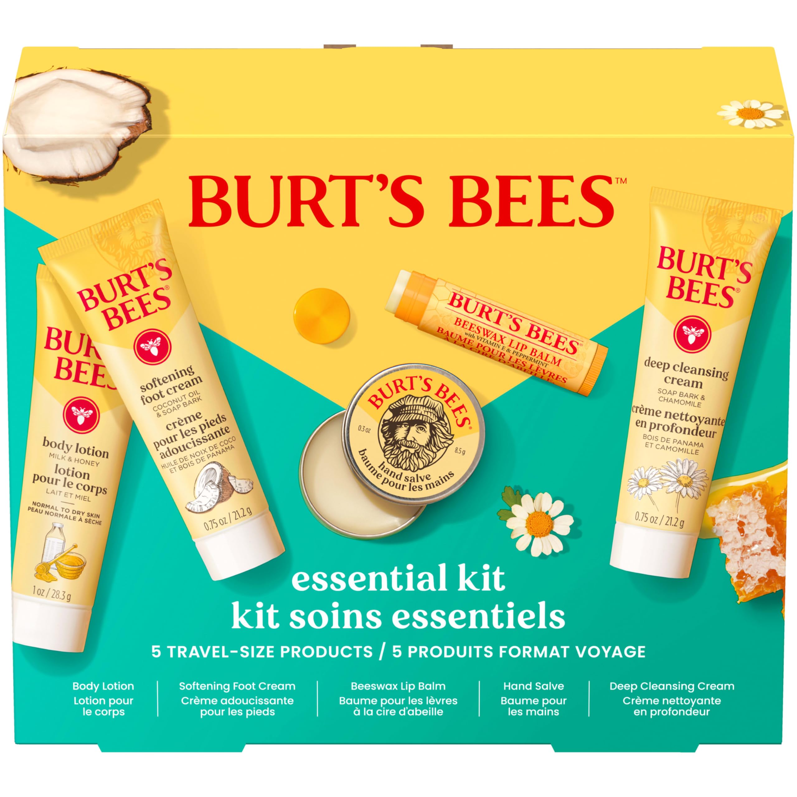 Foto 2 pulgar | Set De Regalo Burt's Bees Essentials Everyday Con 5 Tamaños De Viaje - Venta Internacional.
