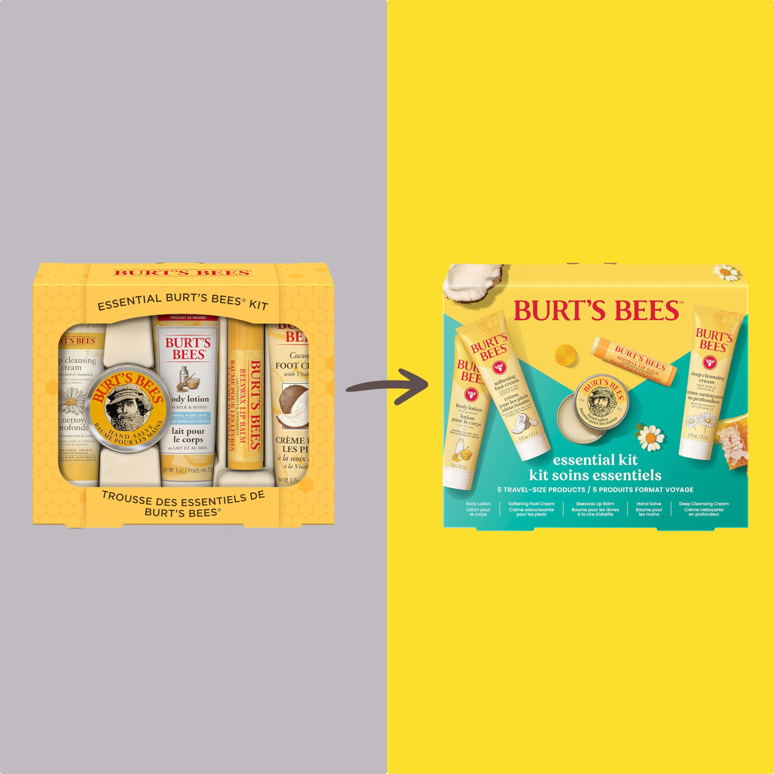 Foto 2 | Set De Regalo Burt's Bees Essentials Everyday Con 5 Tamaños De Viaje - Venta Internacional.