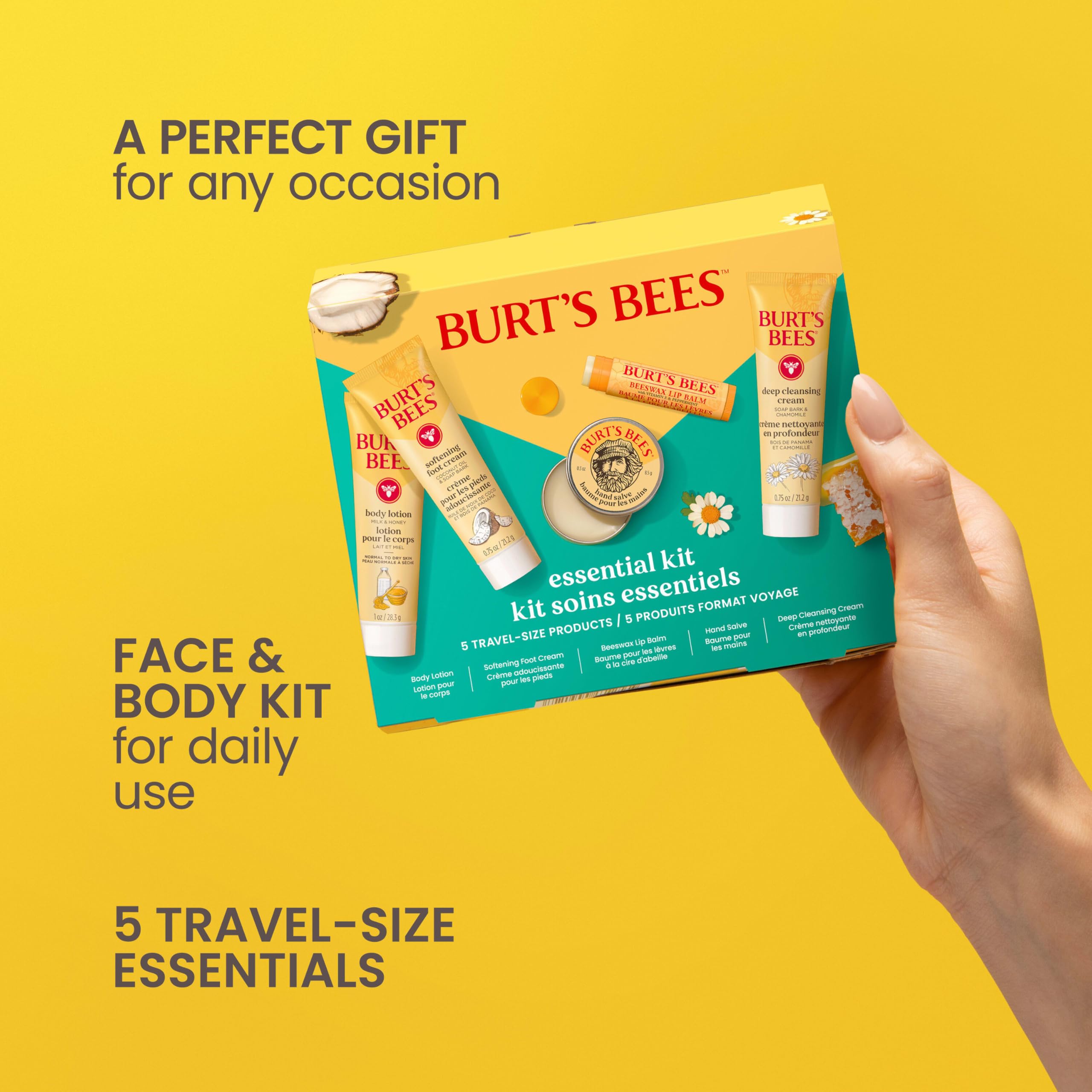 Foto 4 pulgar | Set De Regalo Burt's Bees Essentials Everyday Con 5 Tamaños De Viaje - Venta Internacional.