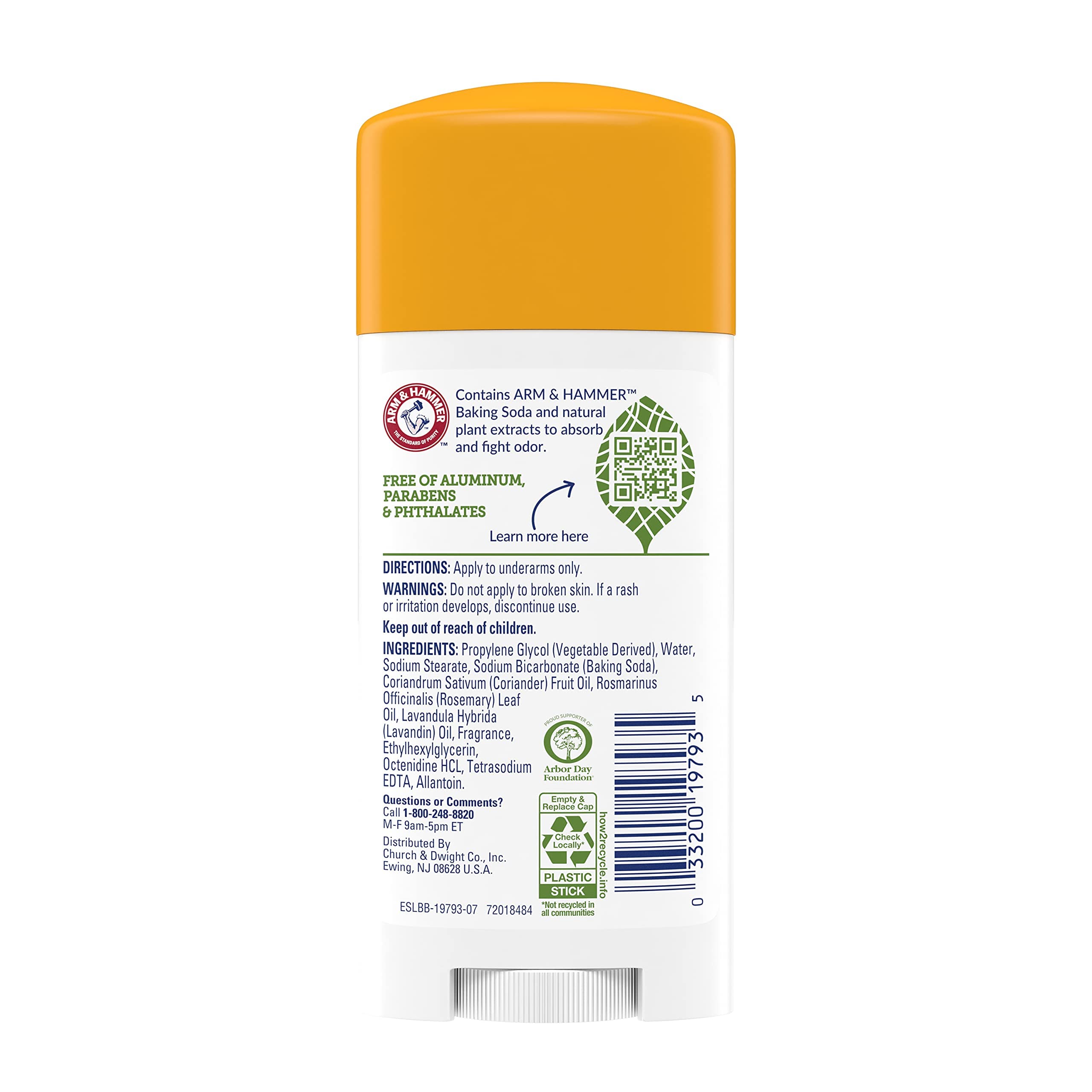Foto 4 pulgar | Desodorante Arm & Hammer Essentials Fresh Rosemary Lavender 71 g - Venta Internacional
