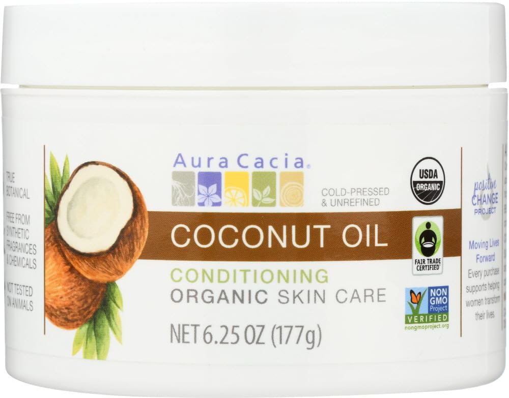 Crema Corporal Auracacia  Aceite de Coco sin Refinar 185 ml