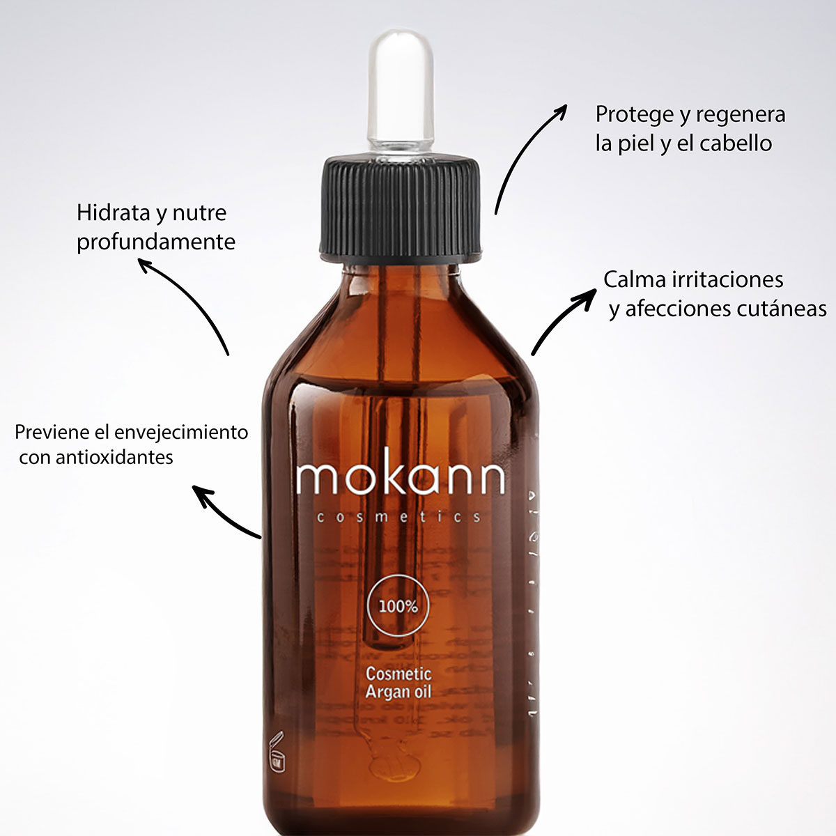 Foto 3 | Aceite De Argán Mokann Piel Sensible Y Cabello Seco 100ml