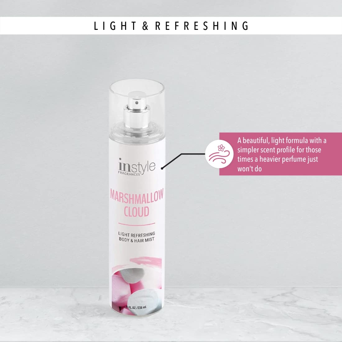 Foto 7 pulgar | Bruma Corporal Y Capilar Instyle Fragrances Marshmallow Cloud 240 Ml - Venta Internacional.